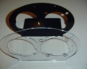 Aircraft clock stand,su mig clock- CLOCK STAND for vintage military clocks-laser cut