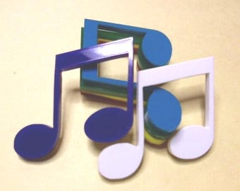 Dijes musicales, notas musicales, suministros para álbumes de recortes, adornos cortados con láser