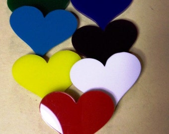 heart charms, acrylic hearts. laser cut charms, glitter hearts, prism hearts, radiant color changer hearts