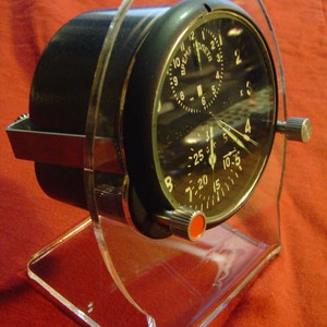 Aircraft clock stand,su mig clock CLOCK STAND for vintage military clocks-laser cut image 1