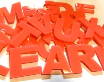 ALPHABET set,laser cut letters,holographic charms,abc,letters,initials,ariel letters