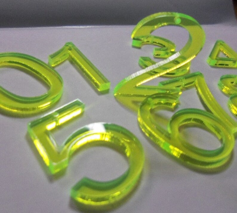 Acrylic Number Templates Acrylic Number Templates