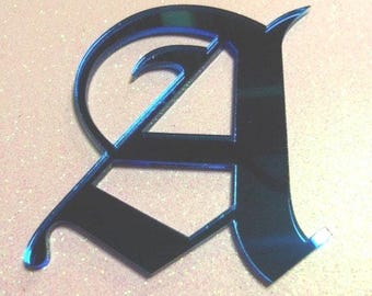 old english letters,laser cut letters,Old London font,initial pendants,initial letters,laser cut acrylic