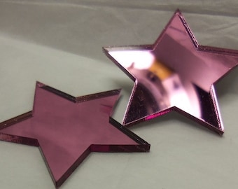 star charms,laser cut,laser cut stars,pink stars,star earrings,star pendants,stars,acrylic stars