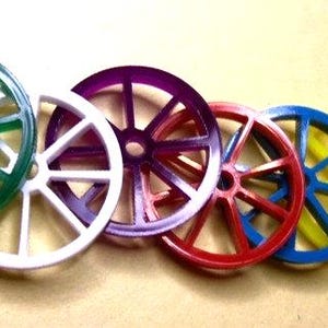 set of 12  wagon wheels, wagon wheel,WOOD WHEELS. charms tiny wheel embellishments charm laser cut charms wagons wheels