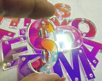 Radiant letters,acrylic alphabet,laser cut letters,initial letters,name plates,acrylic names,letters.snapback letters