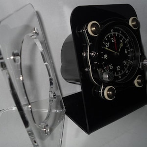 Aircraft clock stand,russian cockpit IFF arched/squared,cockpit clock stands--laser cut.wood clock stands