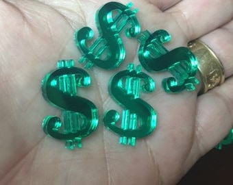 dollar sign charms, laser cut charms, dollar, money charms,charms, laser cut