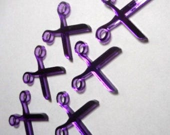 20 scissor charms, scissors, scissor cabochons, sewing charms, acrylic charms, laser cut charms