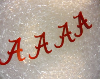 ALABAMA A charms,  letters, Crimson Tide University of Alabama letter A Alabama laser cut charms laser cut letters