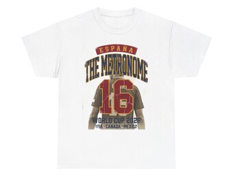 Spain Soccer Shirt 2026, The Metronome Rodri Vintage Tee, Spain 16 Fan Gift, Mundial 2026 Tee