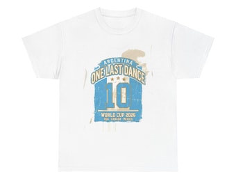Argentina One Last Dance Messi 10 Shirt, Vintage Soccer Tee 2026, Messi Fan Gift, Mundial 2026 Tee