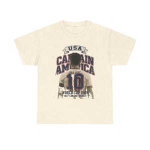 USA Soccer Shirt 2026, Captain America Pulisic Vintage Tee, USMNT 10 Fan Gift, Mundial 2026 Tee image 7