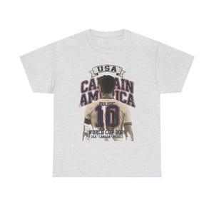USA Soccer Shirt 2026, Captain America Pulisic Vintage Tee, USMNT 10 Fan Gift, Mundial 2026 Tee image 2