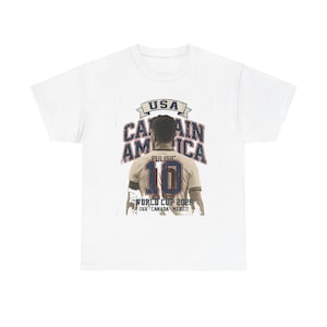 USA Soccer Shirt 2026, Captain America Pulisic Vintage Tee, USMNT 10 Fan Gift, Mundial 2026 Tee image 1