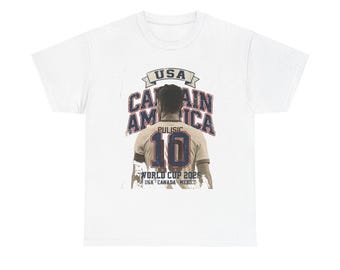 USA Soccer Shirt 2026, Captain America Pulisic Vintage Tee, USMNT 10 Fan Gift, Mundial 2026 Tee