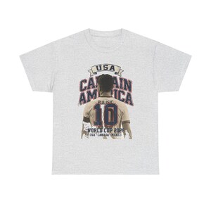 USA Soccer Shirt 2026, Captain America Pulisic Vintage Tee, USMNT 10 Fan Gift, Mundial 2026 Tee image 3
