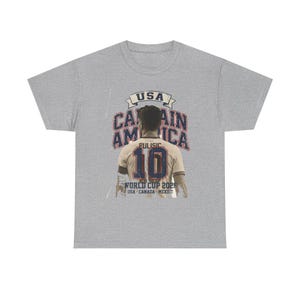 USA Soccer Shirt 2026, Captain America Pulisic Vintage Tee, USMNT 10 Fan Gift, Mundial 2026 Tee image 6