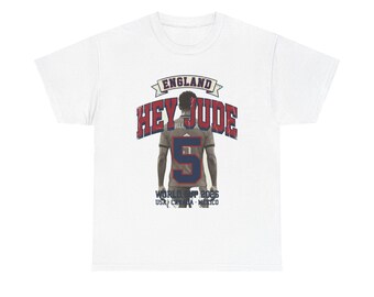 England Soccer Shirt 2026, Hey Jude Bellingham Vintage Tee, England 5 Fan Gift, Mundial 2026 Tee