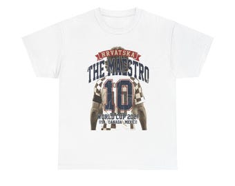 Croatia Soccer Shirt 2026, The Maestro Modric Vintage Tee, Hrvatska 10 Fan Gift, Mundial 2026 Tee
