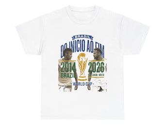 Brazil Soccer Shirt 2026, Neymar First and Last 2014 2026 Vintage Tee, Do Inicio ao Fim Fan Gift, Mundial 2026