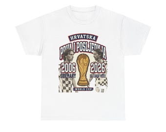 Croatia Soccer Shirt 2026, Modric First and Last 2006 2026 Vintage Tee, Modric Farewell Fan Gift, Mundial 2026