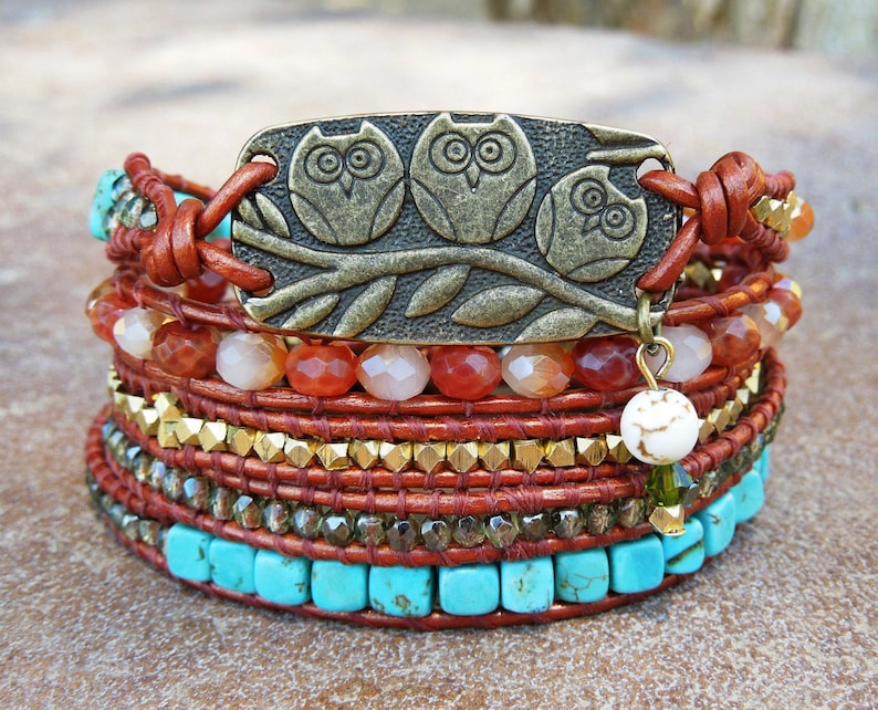 Three little birds Wrap bracelet image 1