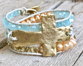 Turquoise Wrapped up in Faith Wrap Bracelet