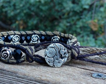 Braccialetto della canapa di Steampunk