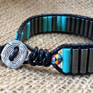 Magnasite Hematite mens bracelet