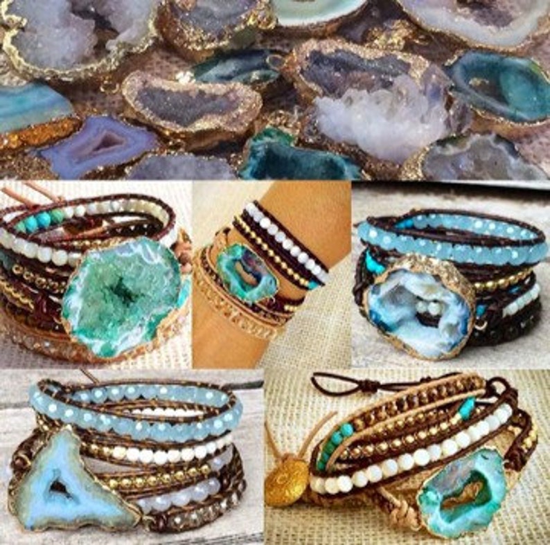 Druzy Geode Bracelet/belt Etsy