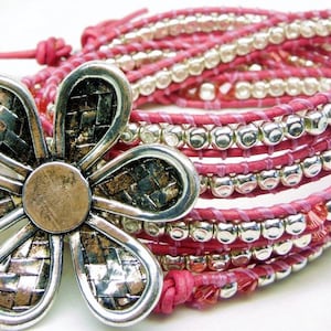 Think Pink... Wrap Bracelet