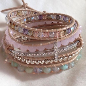 Sweet and Sparkly wrap bracelet image 1