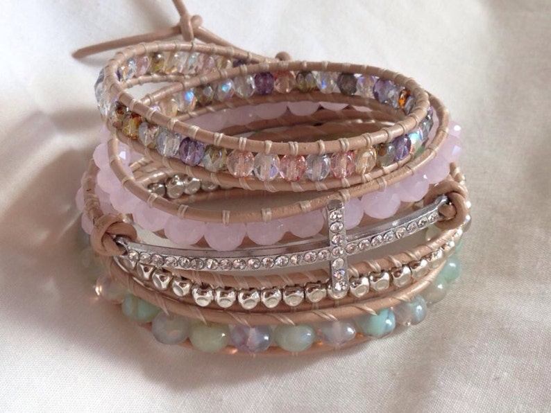 Sweet and Sparkly wrap bracelet image 1