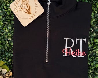 Custom Embroidered Credential Quarter Zip Pullover