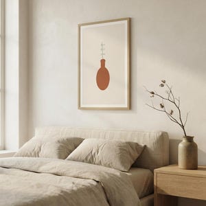 Vessel — Stoneware Vase Japandi Wall Art Print, Minimalist Neutral | Calm & Oak image 3