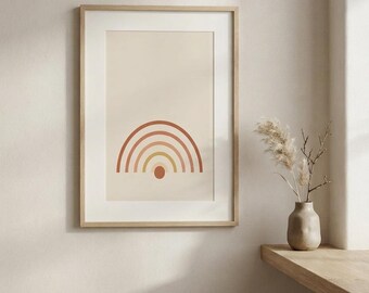 Rising Sun — Japandi Printable Wall Art, Digital Download | Calm & Oak