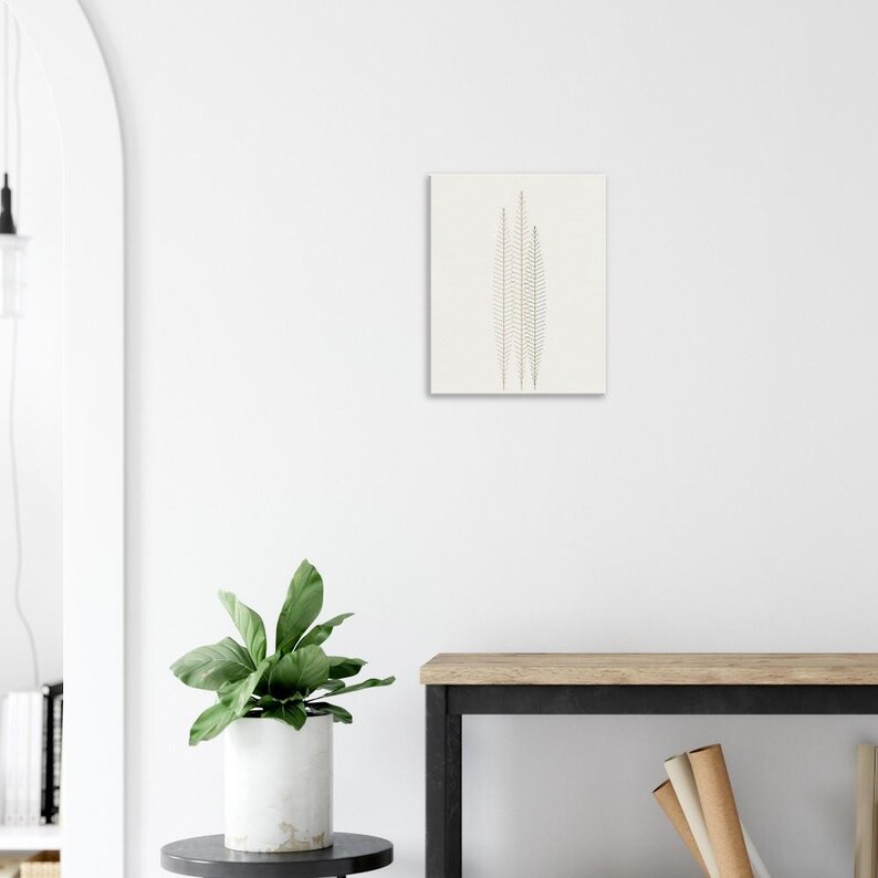 Pampas — Dried Grass Japandi Canvas Print, Minimalist Neutral | Calm & Oak Bild 8