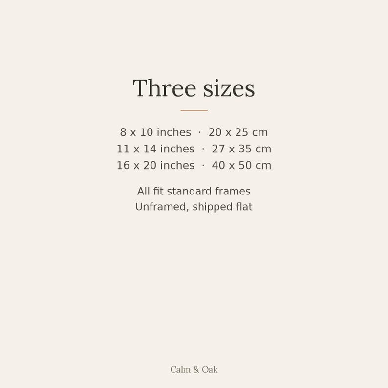 Moon Phases Print, Japandi Lunar Wall Art, Minimalist Celestial Decor, Above Bed Neutral | Calm & Oak image 8