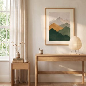 Mountain — Japandi Printable Wall Art, Digital Download | Calm & Oak image 5