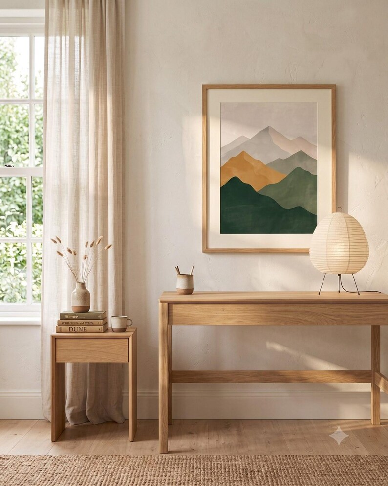 Mountain — Japandi Printable Wall Art, Digital Download | Calm & Oak image 5