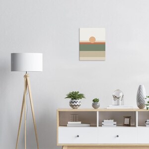 Tonal Horizon — Colour-Field Landscape Japandi Canvas Print, Minimalist Neutral | Calm & Oak image 5