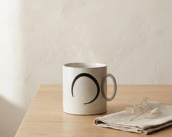 Sumi-e Ensō Ceramic Mug 11oz | Ensō by Calm & Oak