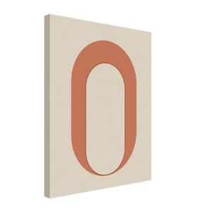 Arch — Modern Arch Japandi Canvas Print, Minimalist Neutral | Calm & Oak image 1