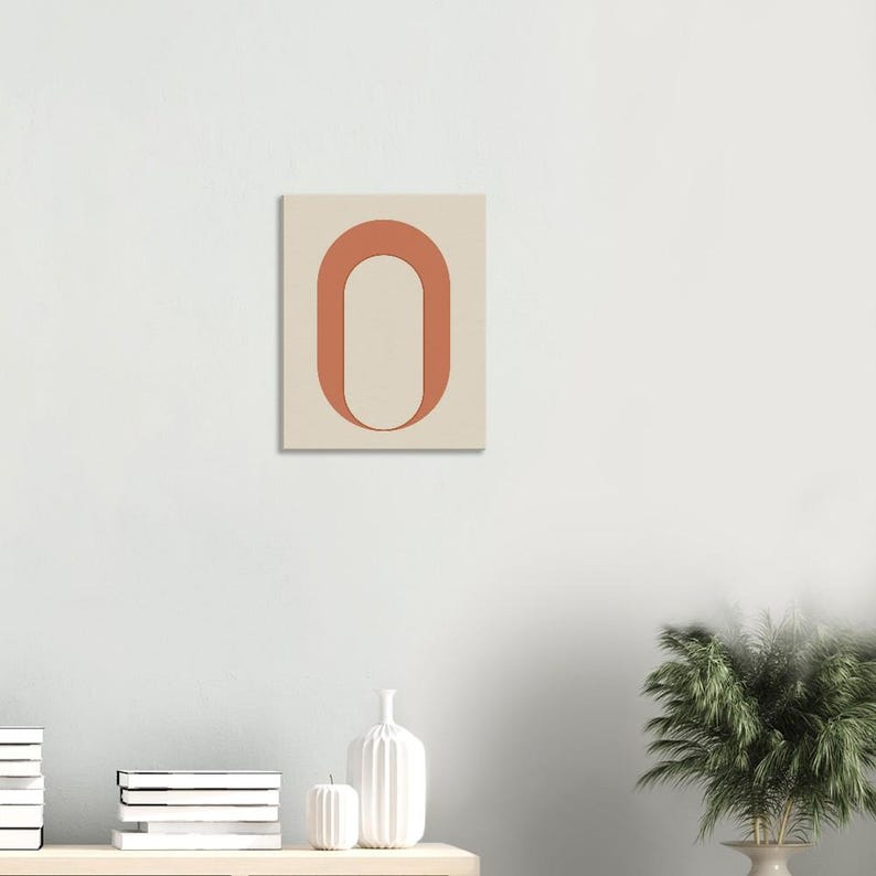 Arch — Modern Arch Japandi Canvas Print, Minimalist Neutral | Calm & Oak image 4