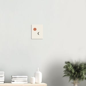 Sun and Moon Print, Japandi Celestial Wall Art, Minimalist Neutral Decor, Above Bed | Calm & Oak bild 5