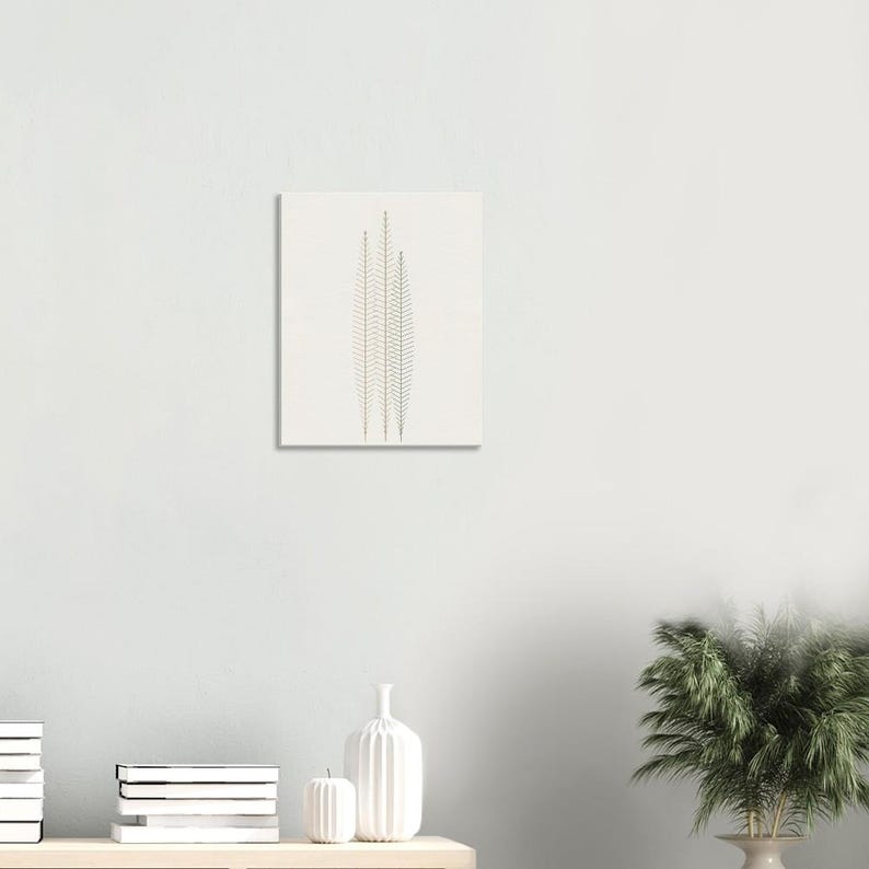 Pampas — Dried Grass Japandi Canvas Print, Minimalist Neutral | Calm & Oak Bild 4