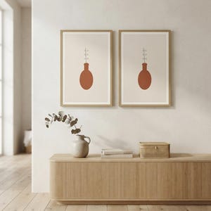 Vessel — Stoneware Vase Japandi Wall Art Print, Minimalist Neutral | Calm & Oak image 8
