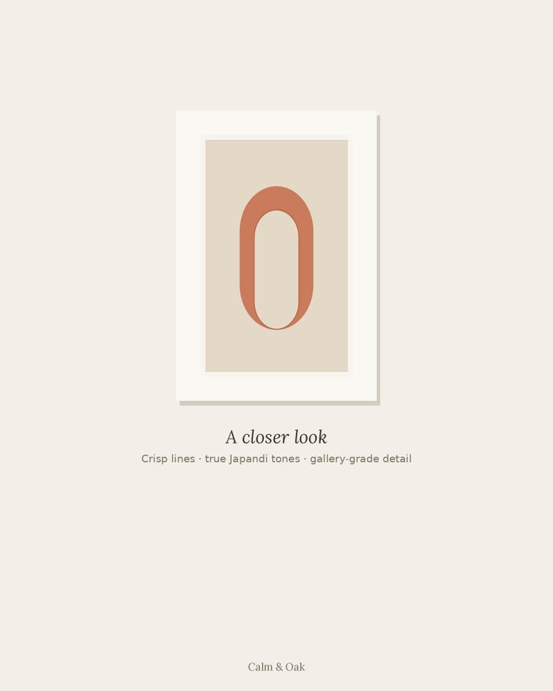 Arch — Japandi Printable Wall Art, Digital Download | Calm & Oak image 5