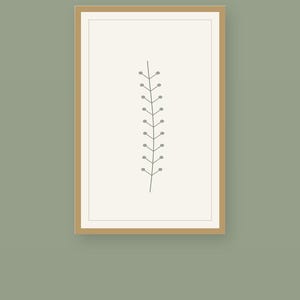 Single Stem — Japandi Printable Wall Art, Digital Download | Calm & Oak image 2